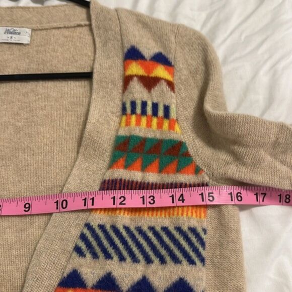 Madewell Wallace Momento Fringe Cardigan Merino Wool Sweater Womans Small Aztec - Picture 11 of 11